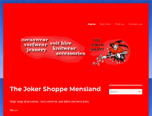 Tablet Screenshot of jokershoppe.com.au